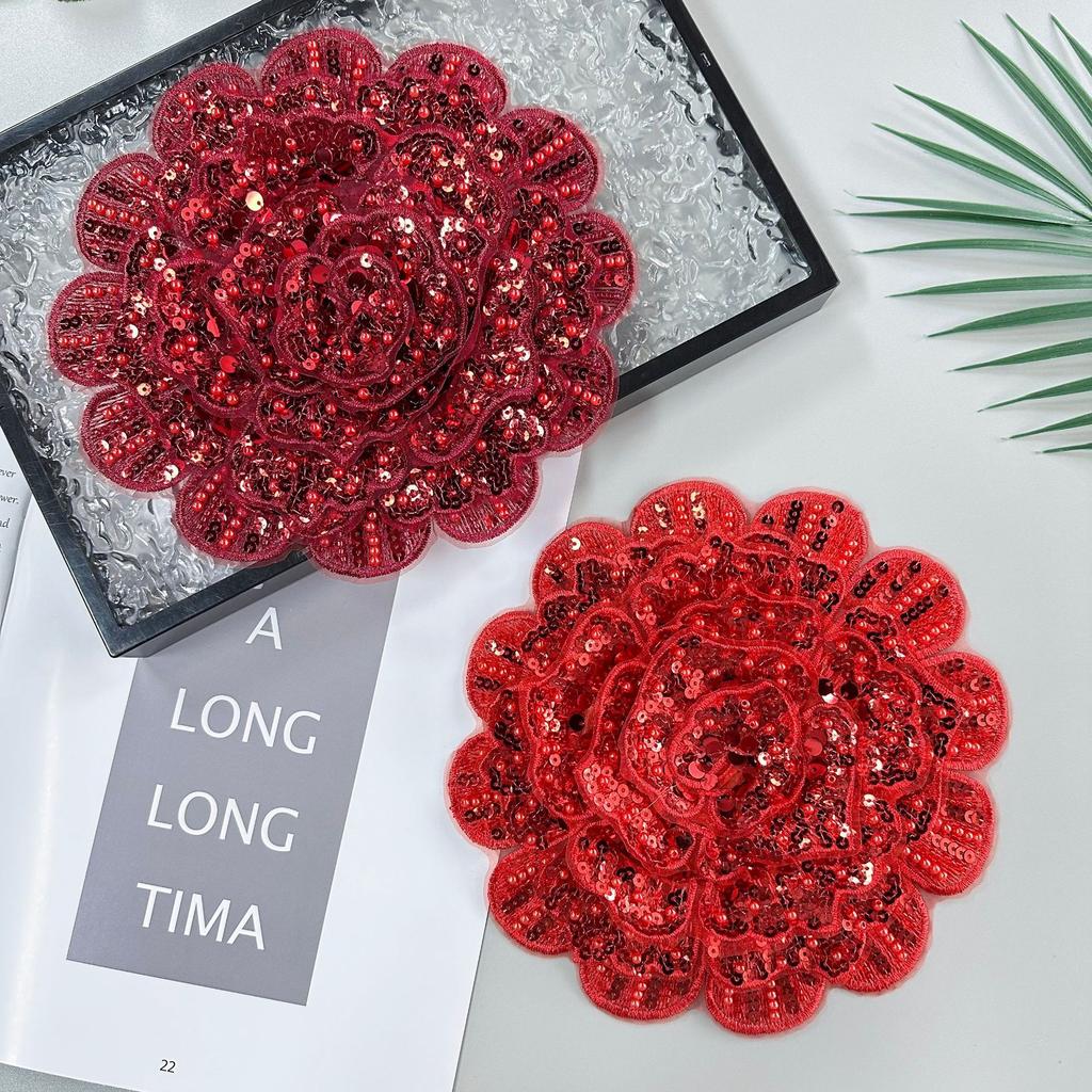 Heavy Industry Nail Beads, Three-Dimensional Flowers, Sequins, Embroidery Appliqués, Corsages, Clothing, Dresses, Decorative Fabrics, Patches
