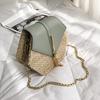 Fashion Women Retro Weave Leather Tassel Chain Bag Crossbody Bag Shoulder Bag