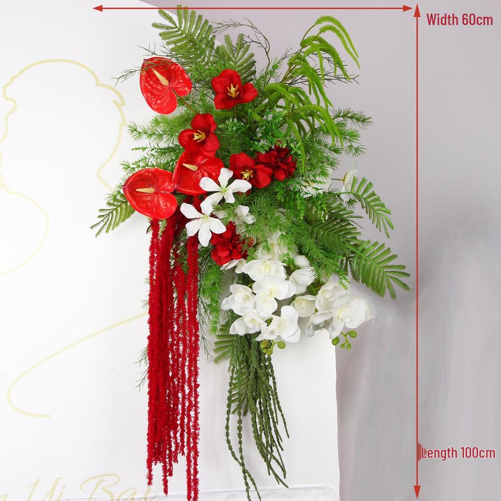 Mori Style Artificial Wedding Floral Aisle Decoration
