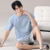 Men's Modal Summer Pajama Set: Short Sleeve & Shorts, Casual Plus Size Homewear