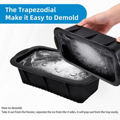 1/3/5pcs Oversized Silicone Ice Crate Ice Bucket Ice Block Mold Efficient Freezing Ice Bath Reusable Durable And Easy To Demold
