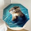 1pc Otter Water Pattern Umbrella Design Automatic Opening and Closing Umbrella, High-quality Travel Umbrella,  c1128047