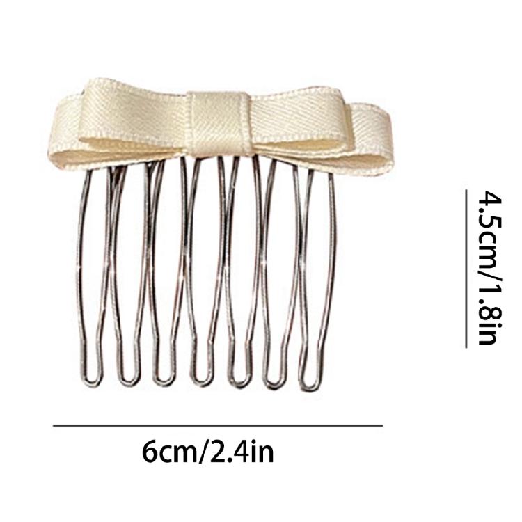 Sweet Bowknot Hair Comb Girl Hair Styling Hair Bows Antislip Women Hair Decors
