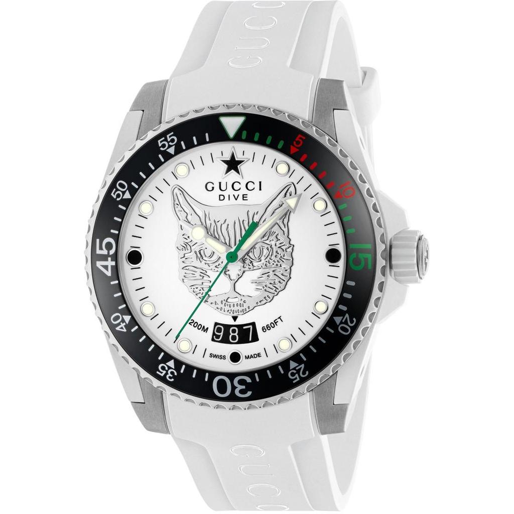Gucci Dive YA136329 White 40mm Men's Watch