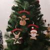 Christmas Party Decorations Kids Gift Hanging Drop Ornaments Christmas Wooden Pendants Ornaments for