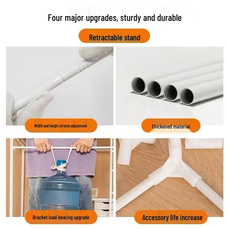 Retractable Bunk Bed Mosquito Net Frame for Student Dormitory