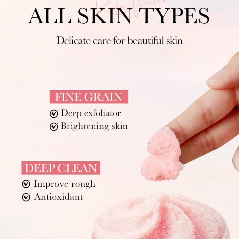 Himalayan Powder Salt Scrub SADOER Pore Cleansing Body Scrub