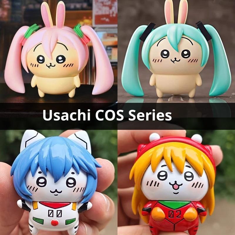 1Pcs Animation Peripheral Toys Chiikawa Usaki Cos Series Figurines Handmade Play Model Girls Gifts