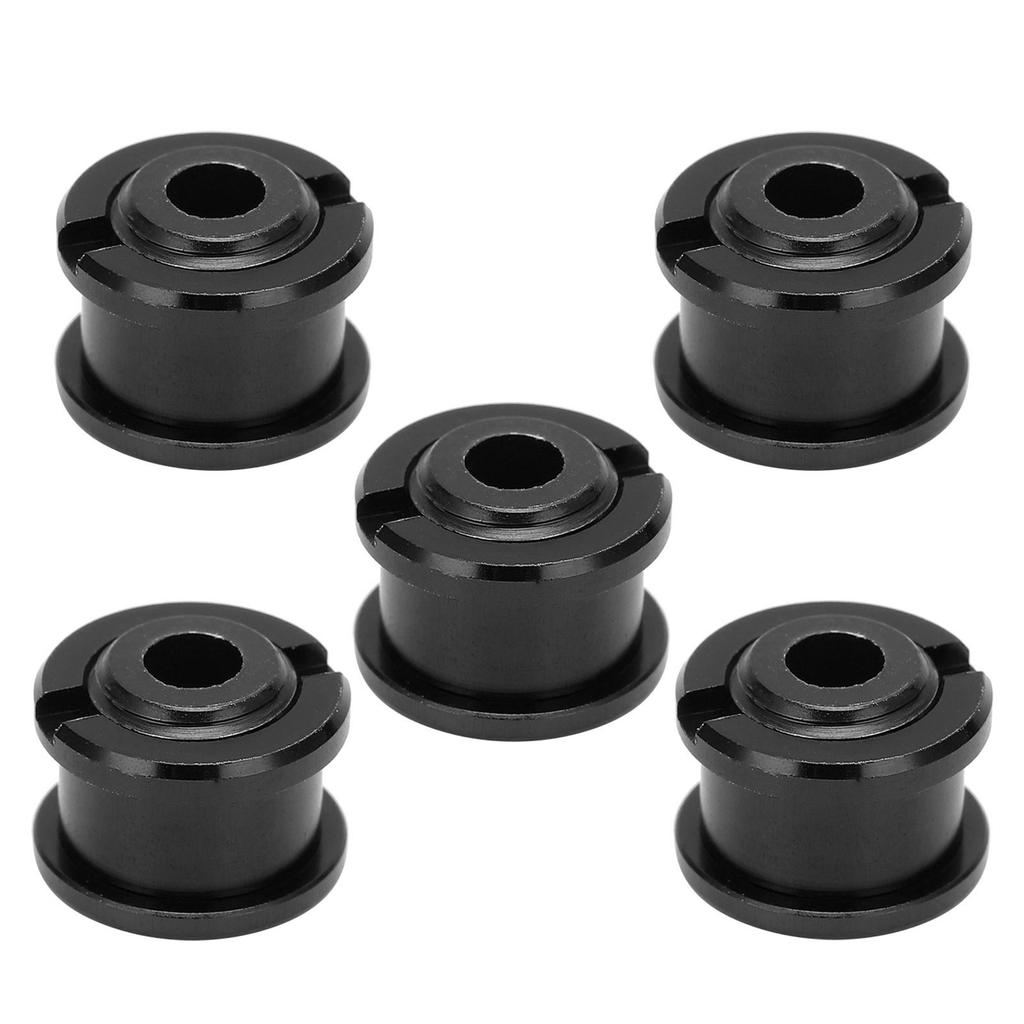 5pcs Single Chainring Bolts Crankset Nuts Aluminum Alloy Chain Wheel Screws for Mountain BikeBlack
