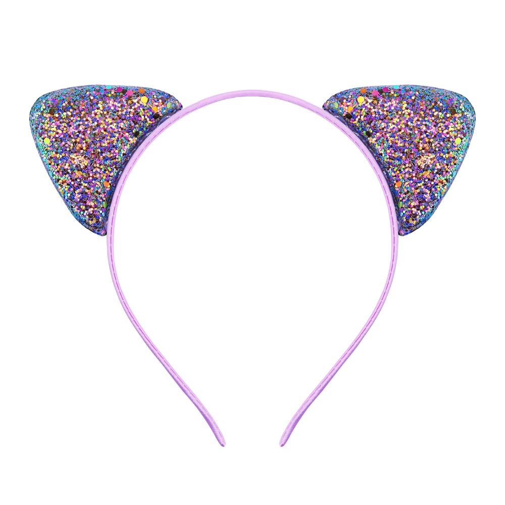 Girls Cute Shining Glitter Cute Cat Ears Hairbands Sweet Ornament Headband Princess Gift Headwear Kids Fashion Hair Accessories