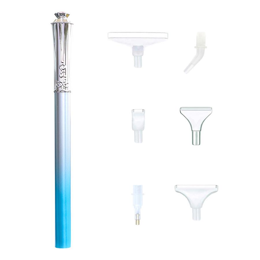 1 Set Resin Diamond Painting Pen Eco-friendly Multi Replacement Pen Heads Multi Placers Crystal Point Drill Pens Nail Art Tool