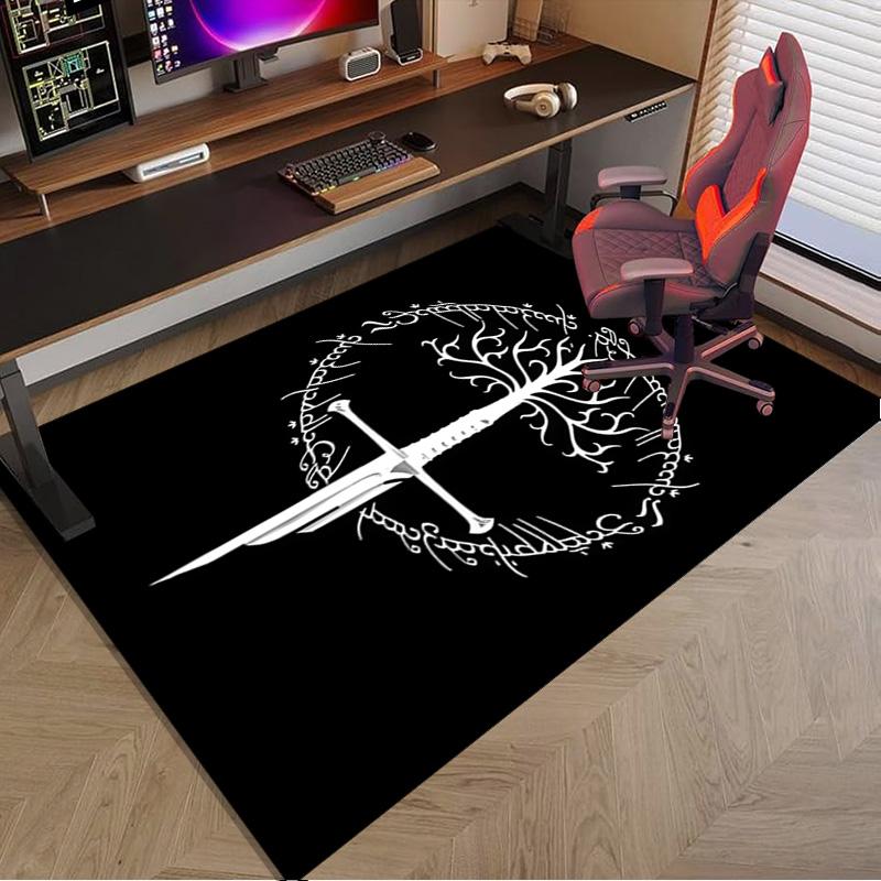 Tree Of Life Sword Symbol Carpet, Chair Rug,Rug for Office Bedroom Living Rooms, Doormat Decor Fan Gift Christmas Gift