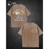 Men'S Washed Vintage Short Sleeve T-Shirt | Treaty Oak Revival Guitar Pattern, High-Quality Fashion Soft Comfortable, for Daily Wear, Festival Gift