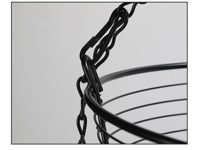 European Wrought Iron 3-Tier Detachable Fruit Basket and Cradle for Home Decor