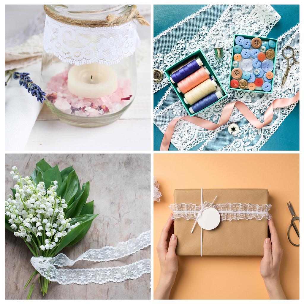 Burlap Fabric Ribbon Natural Wrapping Wired Jute Lace Crafts Roll Floral Sided for Home Wreath Wedding Christmas Decoration