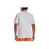 Under Armour Letter Print Crew Neck Sports Pullover Short Sleeve T-Shirt Men Tops White 1376835-100