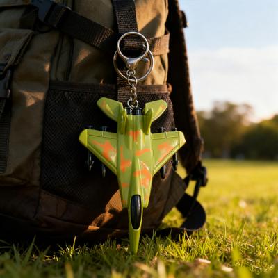 Yousheng Combat Aircraft Keychain Pendant Small Portable Design Cartoon Shape Airplane Shape Key Charm Keys Stress Relief Toy