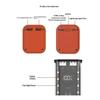 Diy Transparent Shell 4*21700 Power Bank Holder Portable External Battery Pack With Led Display For Android Phones