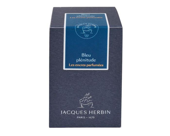Herbin Jacques Herbin Scented Ink 50ml for Fountain Pens HERBIN hbj14716 'Blue/Rich' Pens/Glass Pens/Dip