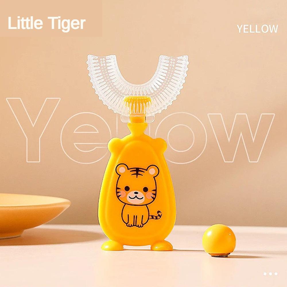 Kids Toothbrush U-Shape Infant Teether Baby Toothbrush Children Silicone Brush For Toddlers Oral Care Cleaning