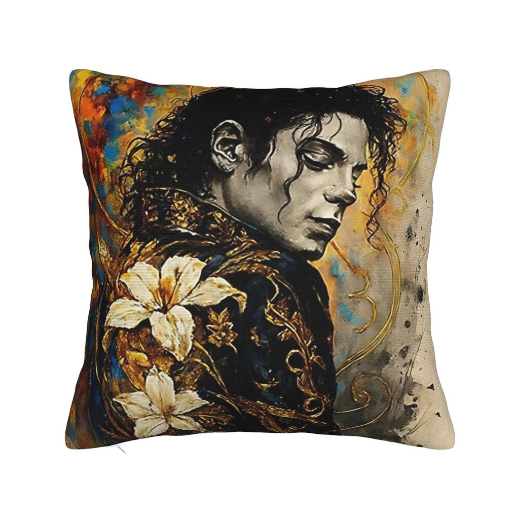 Beat It piano MJ king of pop Square Pillow Cases Cushion Cover Awesome Zippered Decor Pillowcase for Home 18"x18"