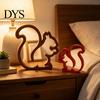 Lightweight PLA Art Ornaments 3D Printed Squirrel Figurine, Minimalist Statue, Hollow Animal Ornament for Living Decorative Figurines Entrance