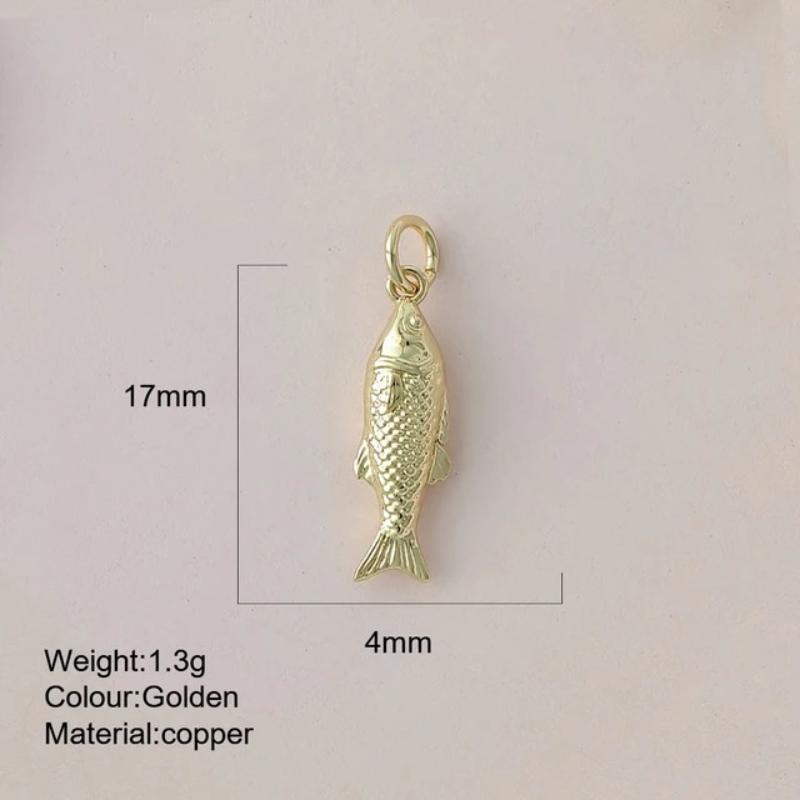 Eco-friendly Colored Enamel Fish DIY Charms Jewelry Making Accessories for Earrings Bracelet Necklace Craft