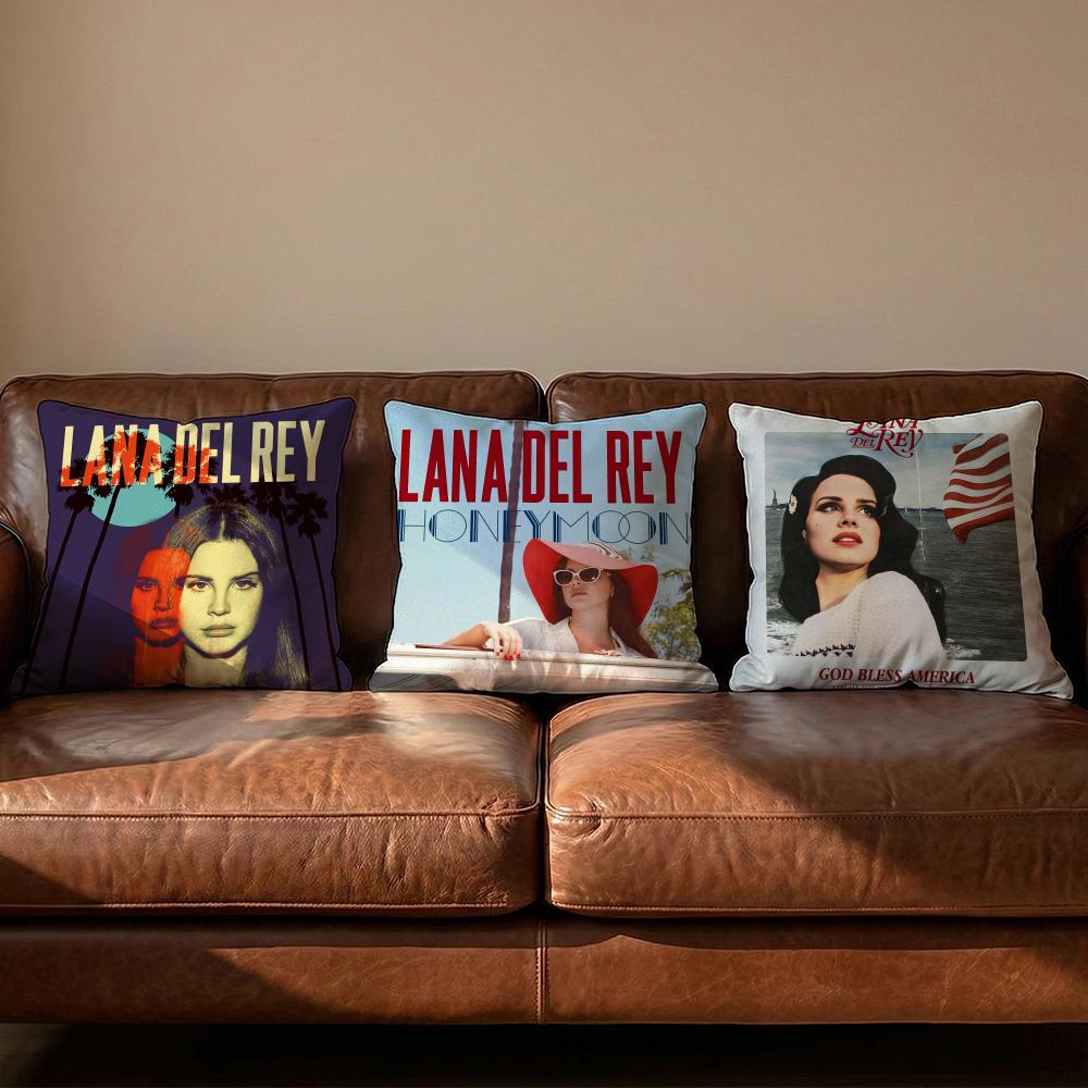 Singer LLana Del Rey Cushion Cover Soft Reversible Durable Pillow Cover MultiScene Use for Home Car Daily Comfort