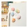 Ribuhaato Mascot Magnet Marshmallow Aquamie Sea Creature Clownfish (Total Length Approx. 6cm) Refrigerator Magnet Stuffed Toy Fluffy 28305-21
