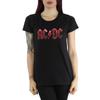 AC/DC Womens/Ladies Red Ice Logo Cotton T-Shirt