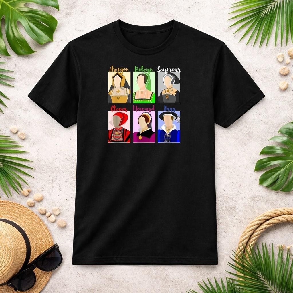 Six Queens Vintage Portraits T-Shirt XXXL
