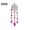 Wall Hanging Decor Colorful Crystal Suncatcher, Sun Catcher for Windows, Healing Glamorous Decoration Home, Crystals Prism Rainbow Maker,