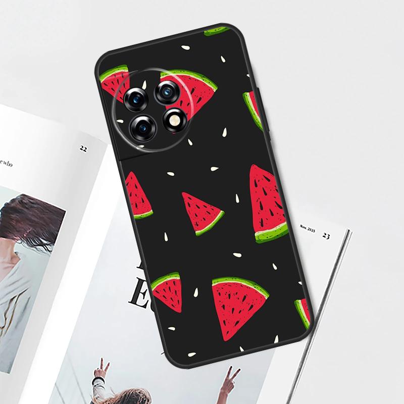 Cute Summer Fruit Watermelon Case For OnePlus Nord N30 N20 N10 CE 2 3 Lite 2T OnePlus 10T 12R 10R 8 9 10 Pro 11 12 Cover