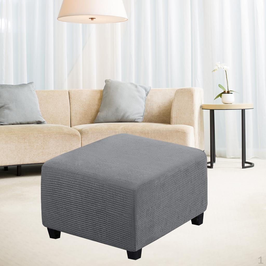 

1 шт., эластичные чехлы для пуфиков, жаккардовые чехлы, подставки для ног, съемная мебель или 21gray