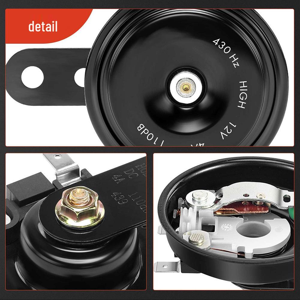 12V High-Power Universal Disc Horn for Cars & Motorcycles