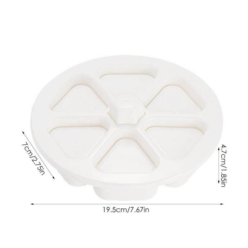 Forma na onigiri 6 přihrádek Japonský výrobník onigiri Japonská sada na výrobu sushi Forma na sushi Plastová trojúhelníková Nástroj na výrobu rýžových kuliček sushi