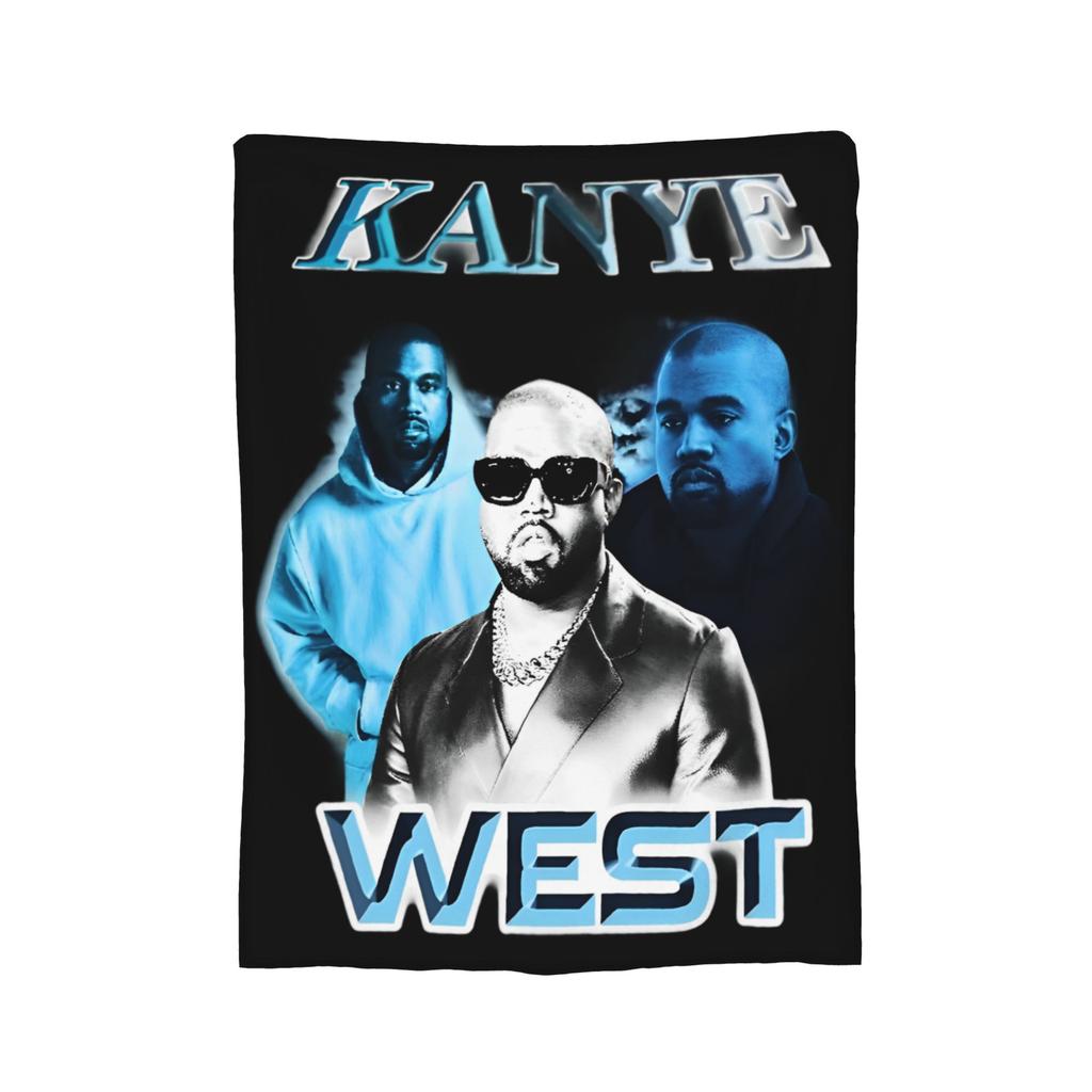 Kanye West Blanket Fleece Spring/Autumn Cute Bear Multifunction Lightweight Throw Blanket for Home Bedroom Quilt