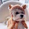 Reindeer Cloak Costume Set for Pets – Warm Christmas Cape with Hat for Dogs & Cats