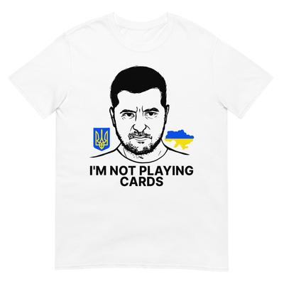 Non Gioco a Carte Zelensky Trump Supporto Ucraina Maglietta