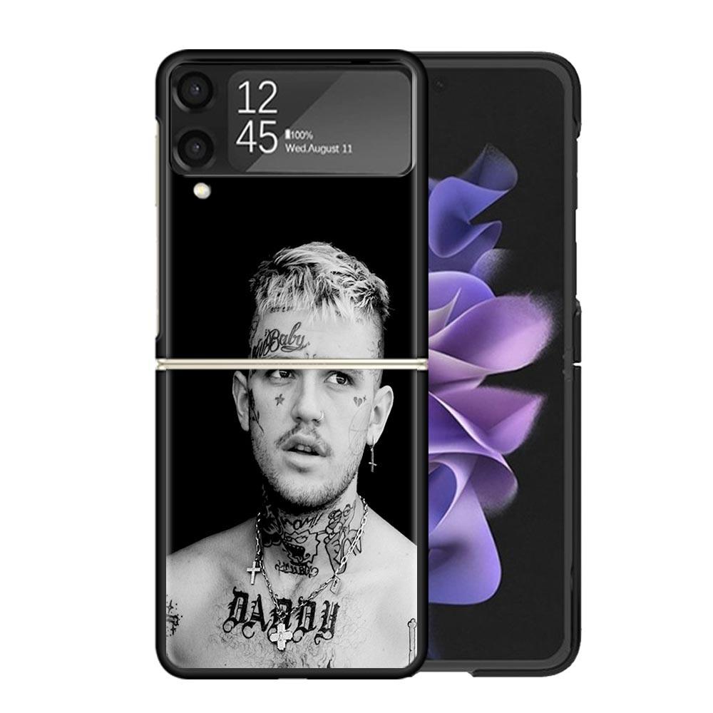 Lil Peep Singer Cases For Samsung Galaxy Z Flip 4 5 6 7 3 Z Flip7 Flip6 Flip4 Flip5 Flip3 5G Hard Shockproof Fundas Cover Galaxy