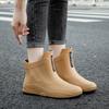 Fashion waterproof shoes rain shoes women's new couple outdoor non-slip rain boots student short water boots rubber shoes