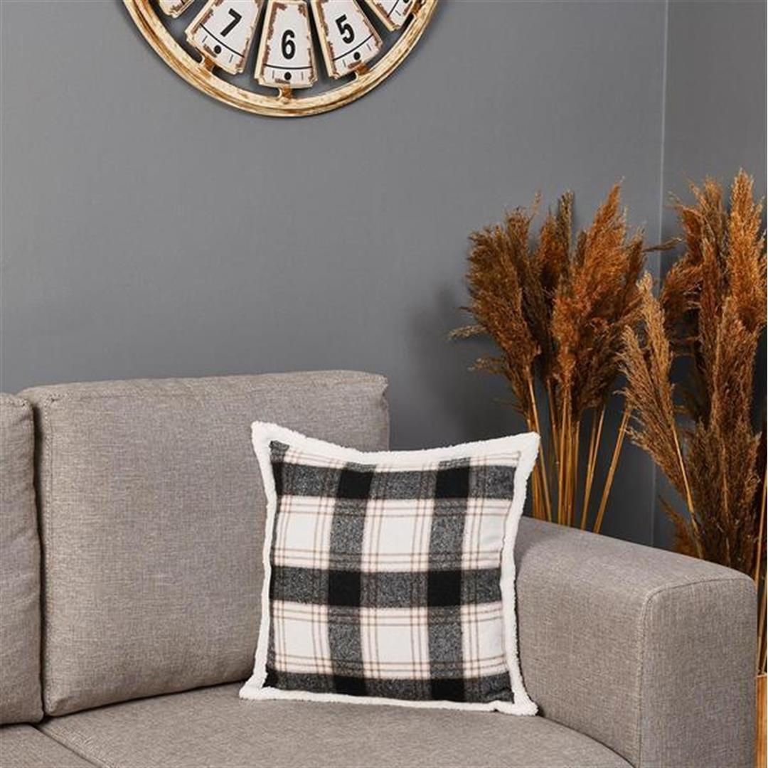 

Подушка Nuvomon Black Plaid Welsoft 43x43 см