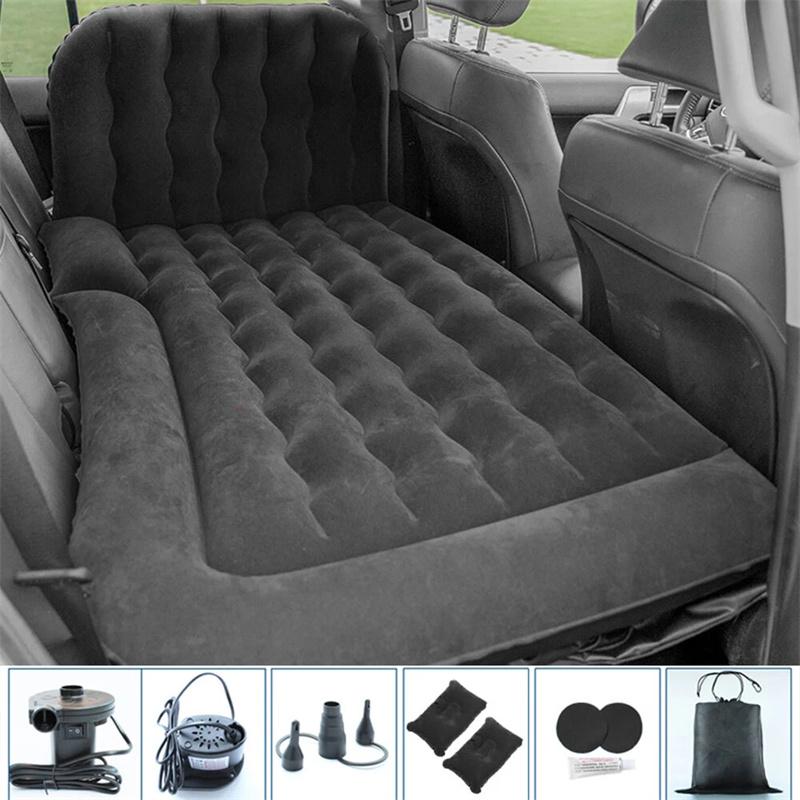 Tragbare SUV Reise Luftmatratze Kissen Aufblasbare Autobettmatratze Auto Campingmatratze Mit 2 Kissen Outdoor Campingkissen
