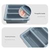 Plastic Silverware Holder with 4 Sections for Home Organization Four Compartments Kitchen Tool Organiser