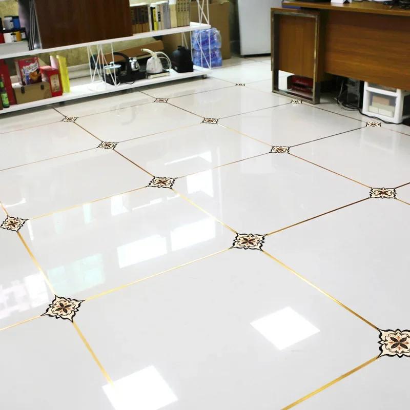 21pcs Removable Floor Sticker Tile Diagonal PVC Ceramic Stickers Living Room Bathroom Sticker Self Adhesive Home Decoration