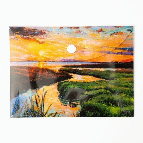 A6 Transparent Document Pouch - River Vista Collection by Narcissus