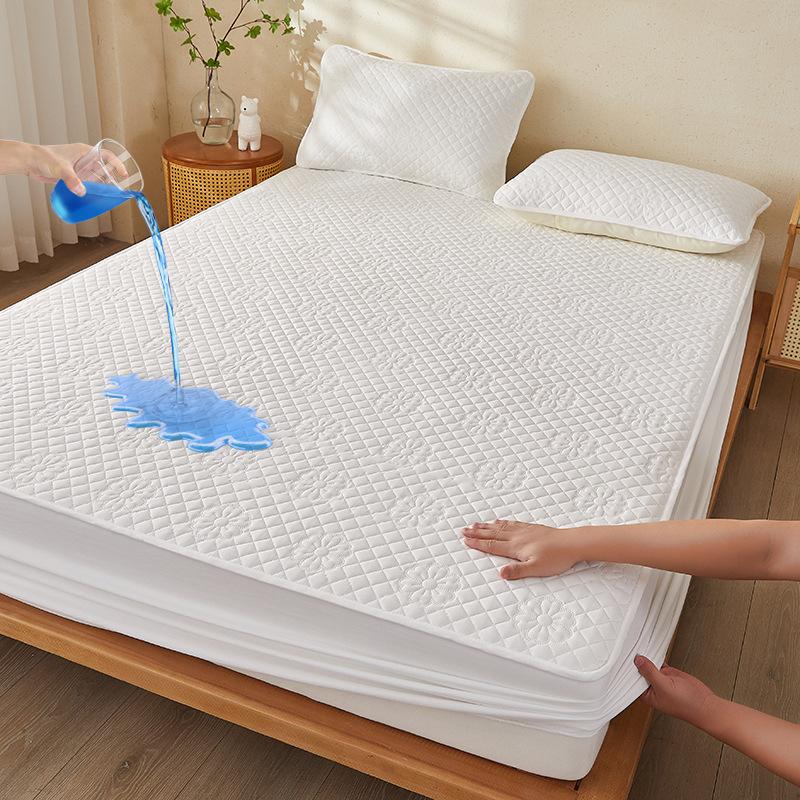 Water Wash Cotton Quilted Waterproof Bedspread Mattress Protector Non Slip Urine Pad Dustproof Bed Cover 3 Piece Set