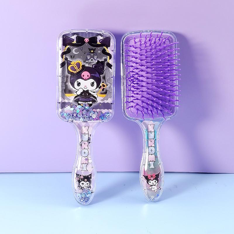 Kawaii Sanrio Kuromi Air Cushion Massage Combs My Melody Cinnamoroll Comb Hair Brush Hairdressing Tool Girls Gift
