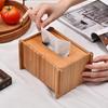 Customizable Bamboo Desktop Tissue Box Holder