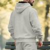 Men's Plus Velvet Solid Color Casual Sports Hoodie for Fall/Winter